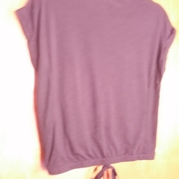 No Boundaries Polyester Black Large Button-up V-neck Pocket Sleeveless Crop Top - Picture 4 of 8